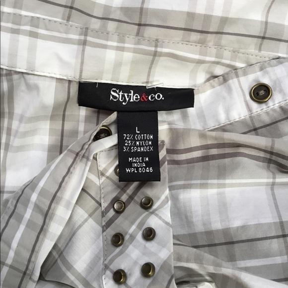 STYLE & Co large NWT button down top - Picture 5 of 13
